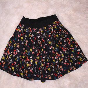 Floral Skirt with Pockets